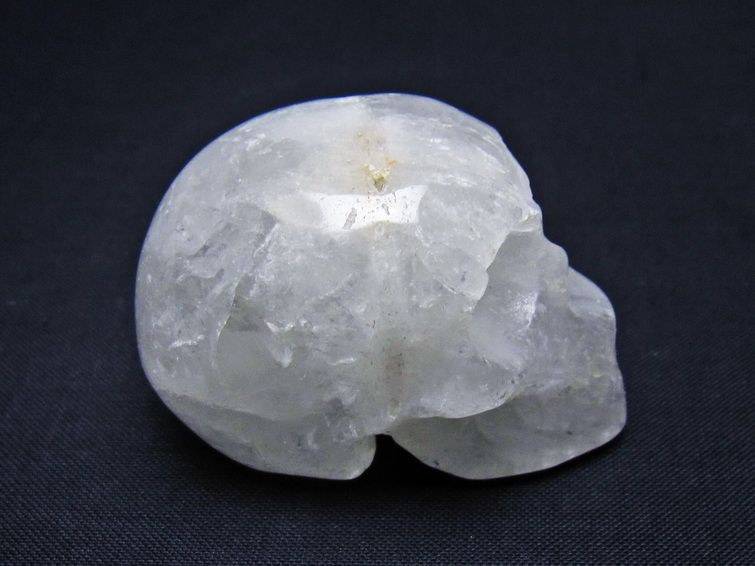 水晶 ドクロ スカル 置物 一点物 145-1737