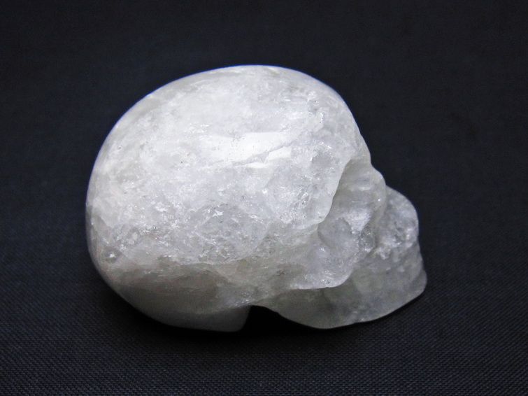 水晶 ドクロ スカル 置物 一点物 145-1742