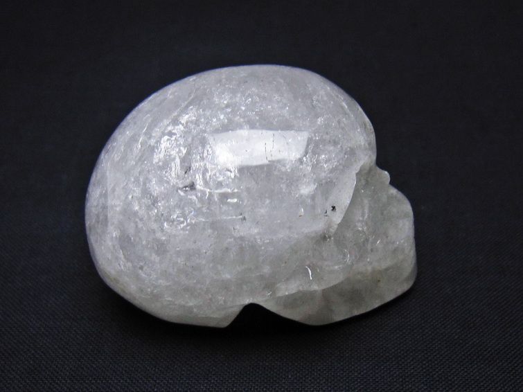 水晶 ドクロ スカル 置物 一点物 145-1743