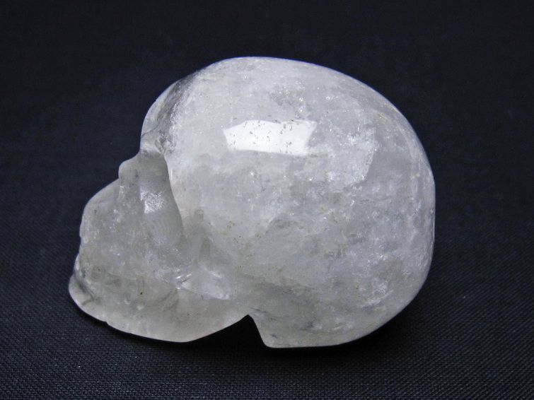 水晶 ドクロ スカル 置物 一点物 145-1747