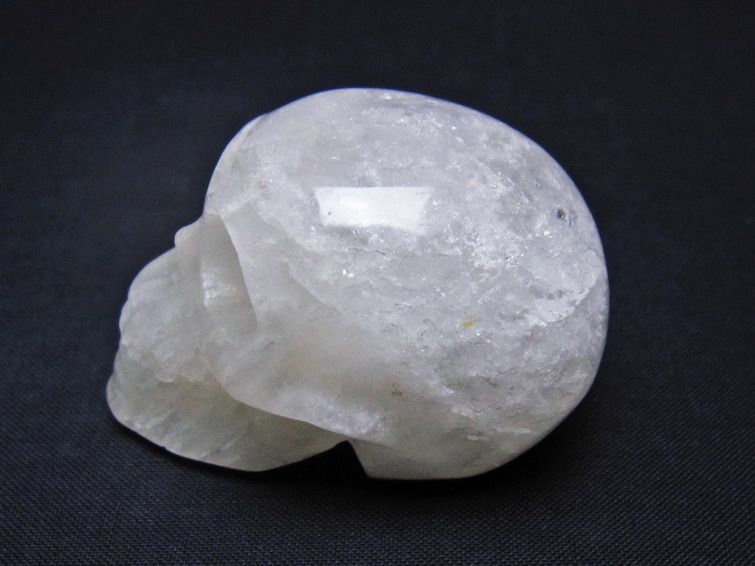 水晶 ドクロ スカル 置物 一点物 145-1755