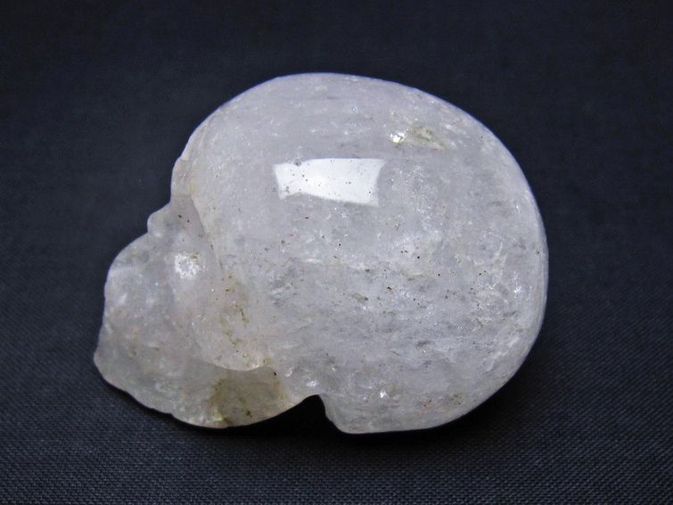 水晶 ドクロ スカル 置物 一点物 145-1763