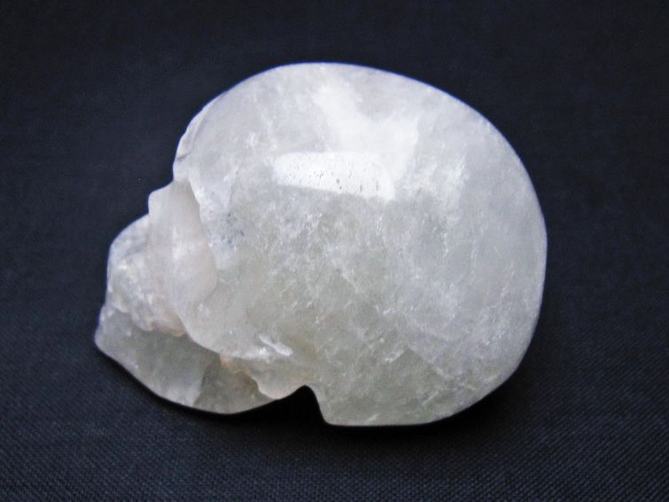 水晶 ドクロ スカル 置物 一点物 145-1770