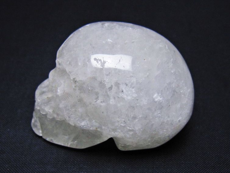 水晶 ドクロ スカル 置物 一点物 145-1778