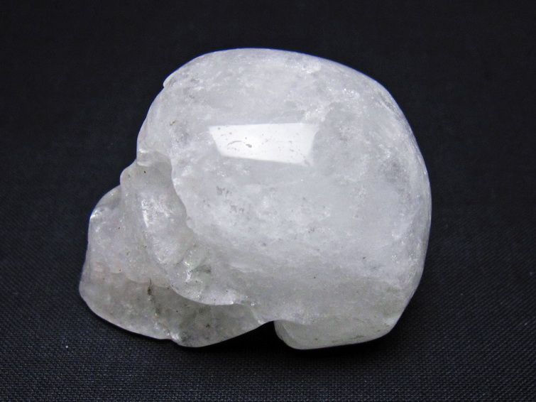 水晶 ドクロ スカル 置物 一点物 145-1780