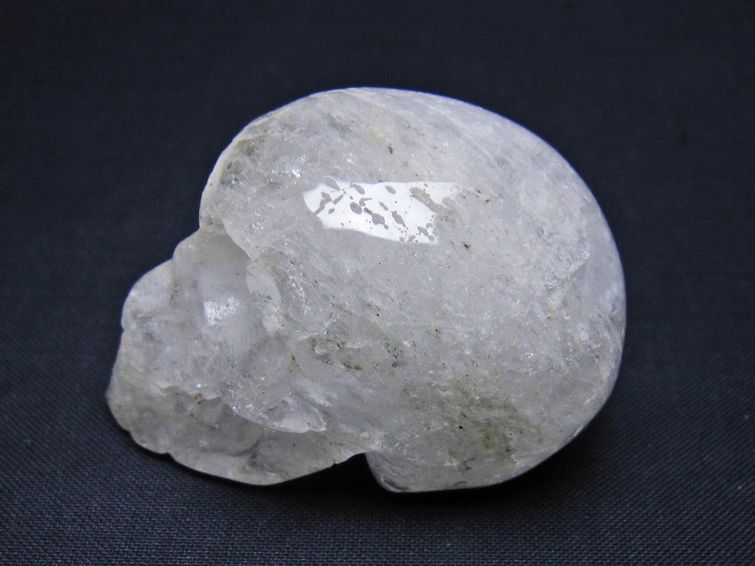 水晶 ドクロ スカル 置物 一点物 145-1782