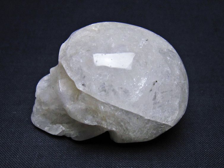 水晶 ドクロ スカル 置物 一点物 145-1783