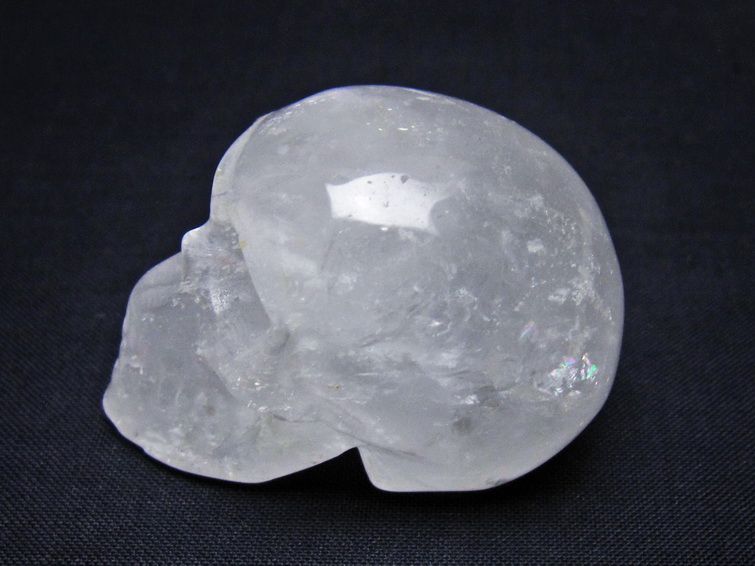 水晶 ドクロ スカル 置物 一点物 145-1787