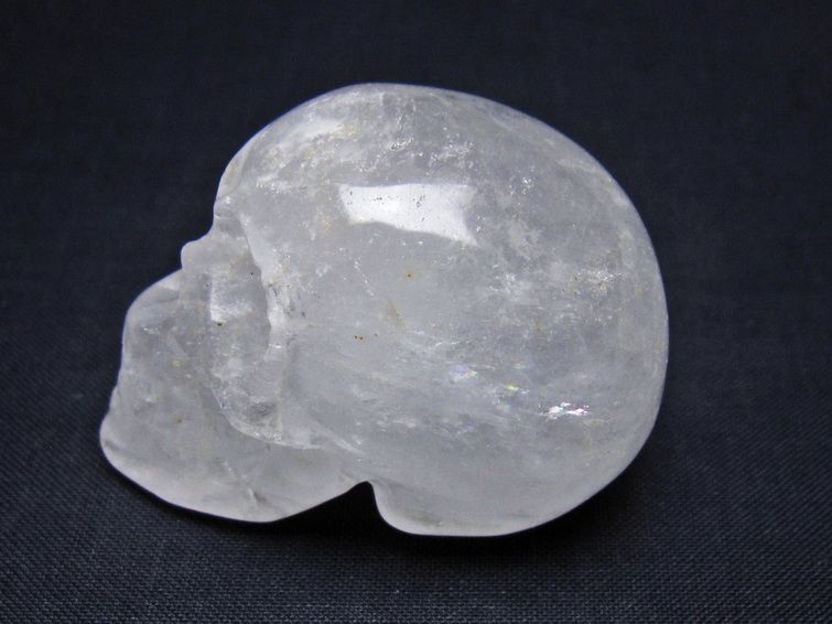 水晶 ドクロ スカル 置物 一点物 145-1793