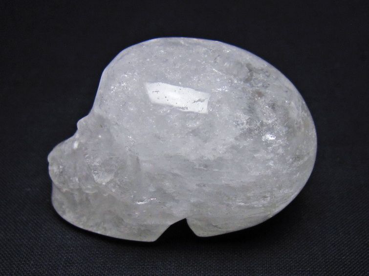 水晶 ドクロ スカル 置物 一点物 145-1797