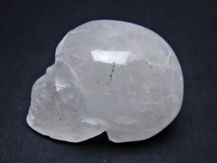 水晶 ドクロ スカル 置物 一点物 145-1798