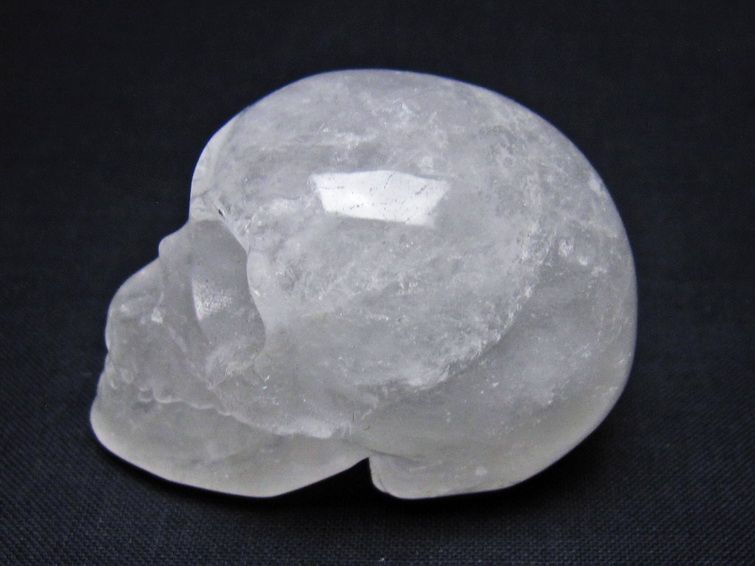 水晶 ドクロ スカル 置物 一点物 145-1799