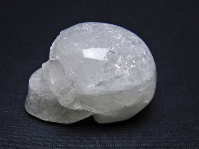 水晶 ドクロ スカル 置物 一点物 145-1809