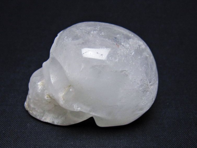 水晶 ドクロ スカル 置物 一点物 145-1810