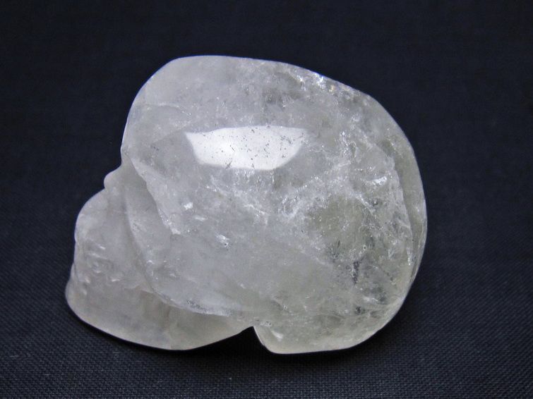水晶 ドクロ スカル 置物 一点物 145-1816