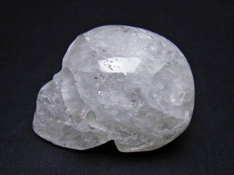 水晶 ドクロ スカル 置物 一点物 145-1818