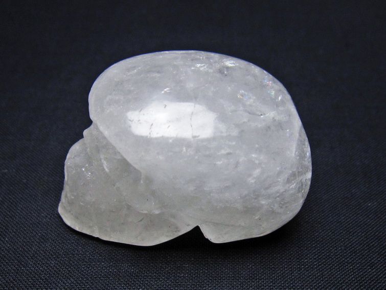 水晶 ドクロ スカル 置物 一点物 145-1824