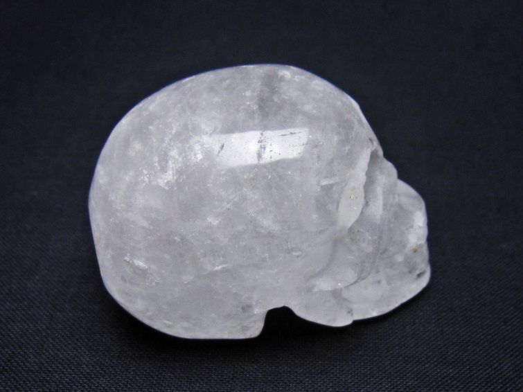 水晶 ドクロ スカル 置物 一点物 145-1825