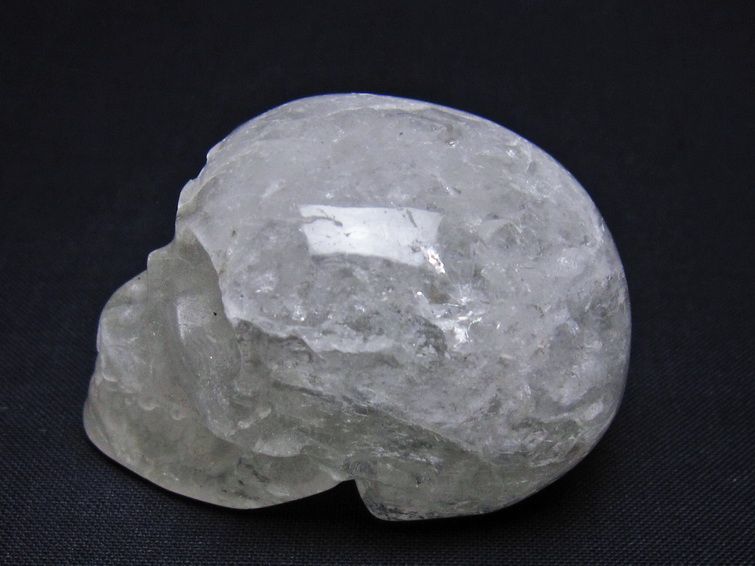 水晶 ドクロ スカル 置物 一点物 145-1831