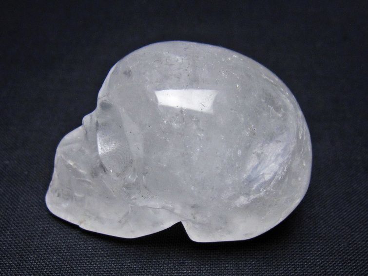 水晶 ドクロ スカル 置物 一点物 145-1838
