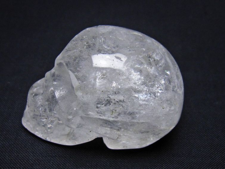 水晶 ドクロ スカル 置物 一点物 145-1840