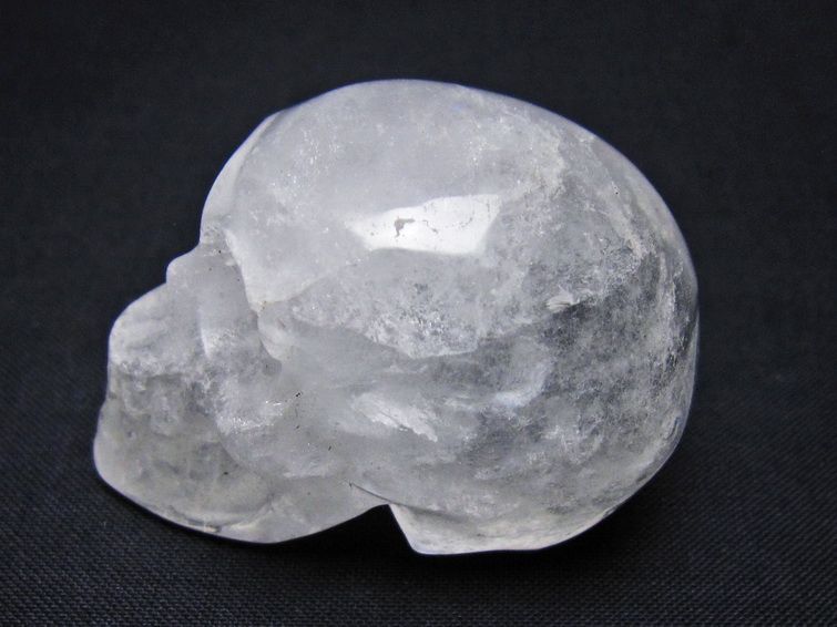 水晶 ドクロ スカル 置物 一点物 145-1841