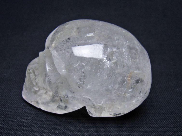 水晶 ドクロ スカル 置物 一点物 145-1845