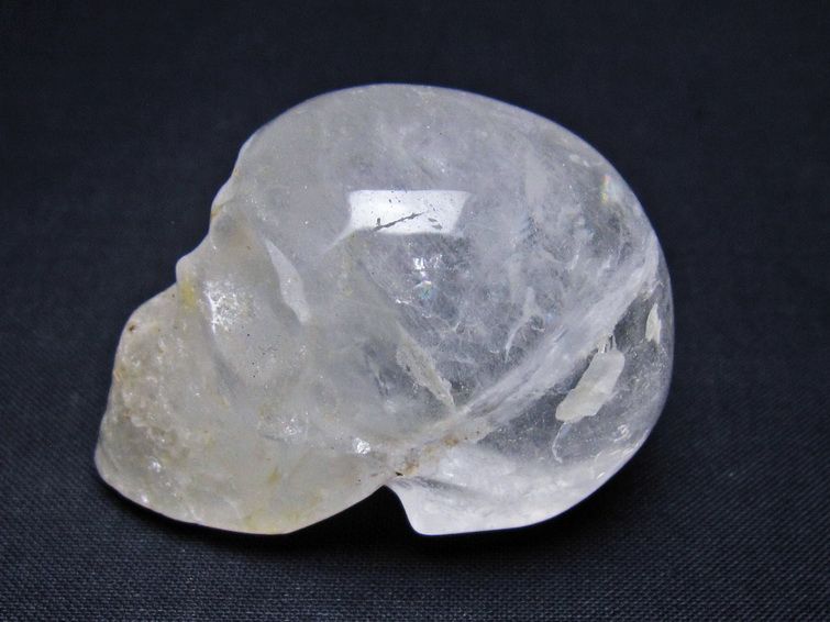 水晶 ドクロ スカル 置物 一点物 145-1846