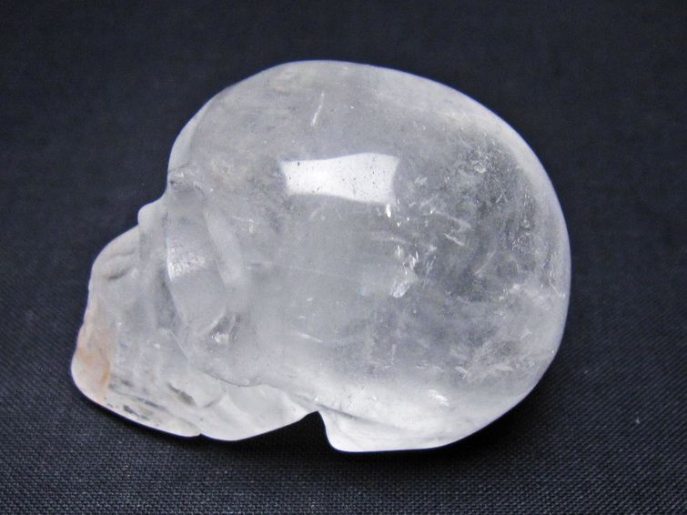 水晶 ドクロ スカル 置物 一点物 145-1849