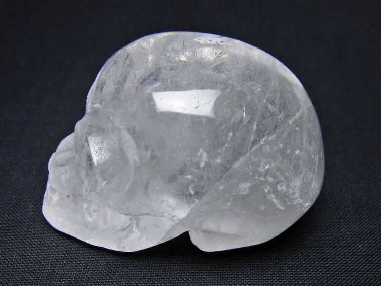 水晶 置物 ドクロ スカル 一点物 145-1853