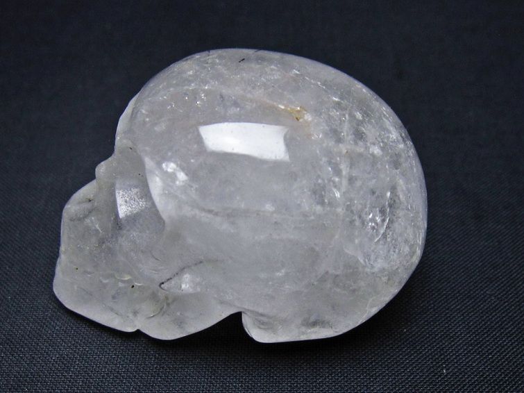 水晶 置物 ドクロ スカル 一点物 145-1854