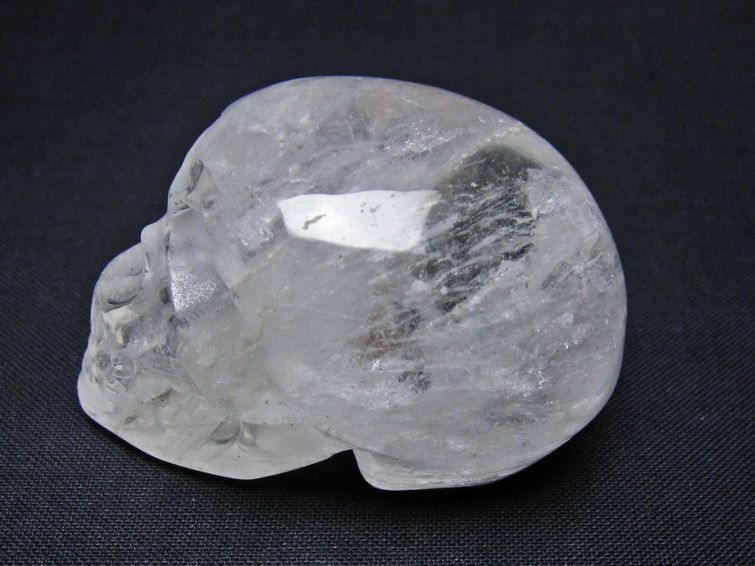 水晶 置物 ドクロ スカル 一点物 145-1858