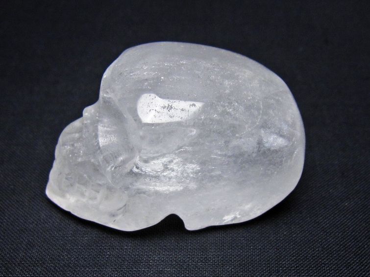 水晶 置物 ドクロ スカル 一点物 145-1866