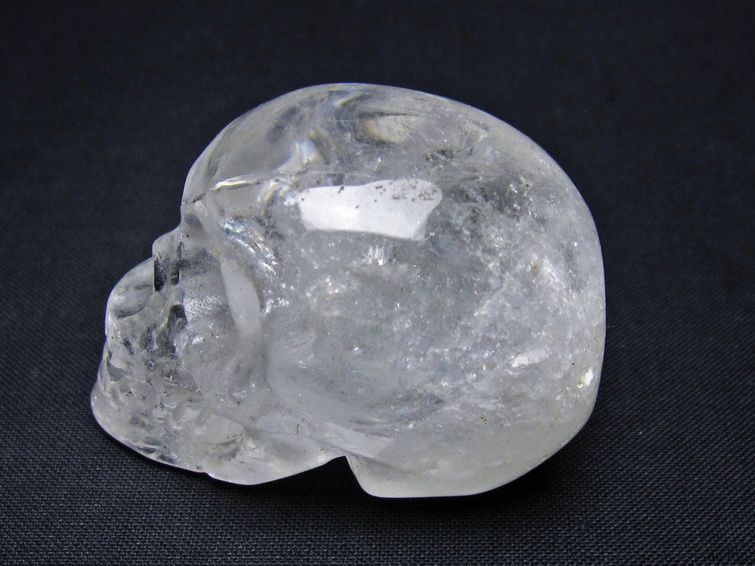 水晶 置物 ドクロ スカル 一点物 145-1882