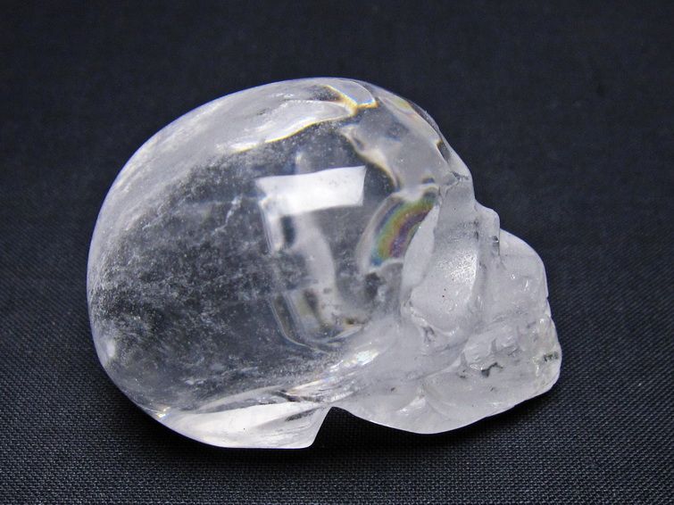 水晶 置物 ドクロ スカル 一点物 145-1893