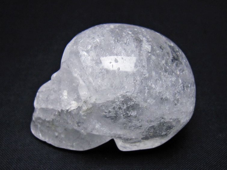 水晶 置物 ドクロ スカル 一点物 145-1894