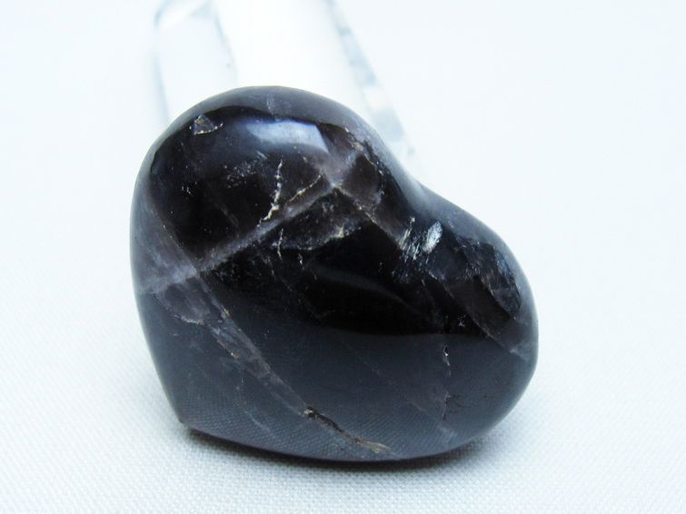 モリオン 置物 ハート 黒水晶 一点物 145-1897
