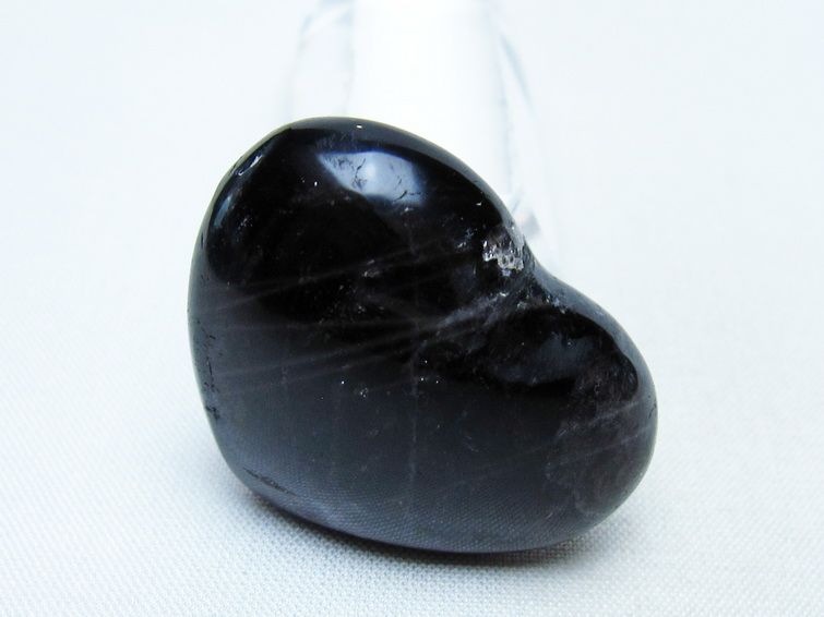モリオン 置物 ハート 黒水晶 一点物 145-1900