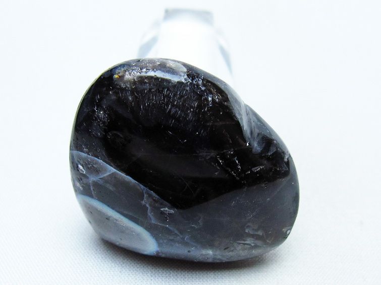 モリオン 置物 ハート 黒水晶 一点物 145-1907