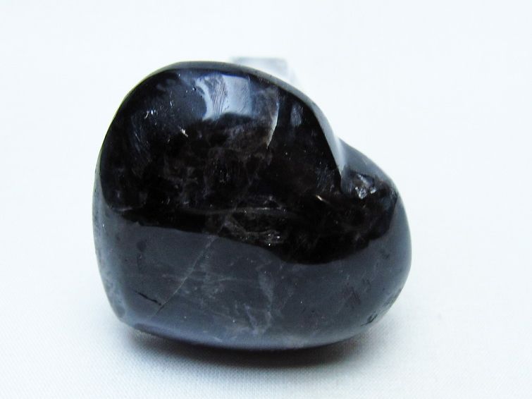 モリオン 置物 ハート 黒水晶 一点物 145-1928