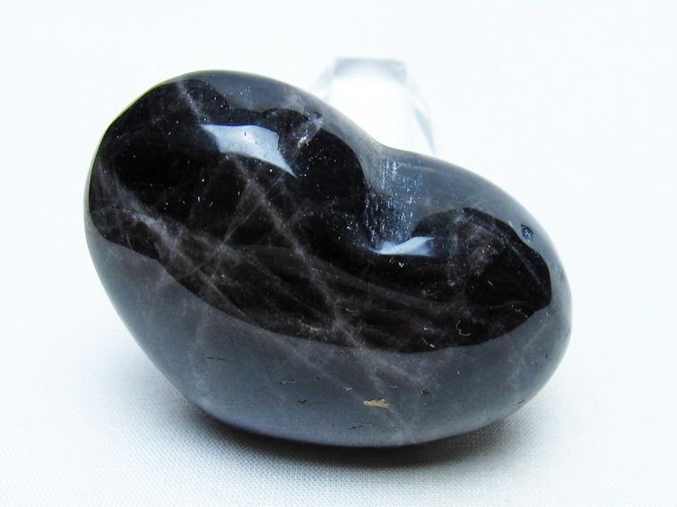 モリオン 置物 ハート 黒水晶 一点物 145-1944