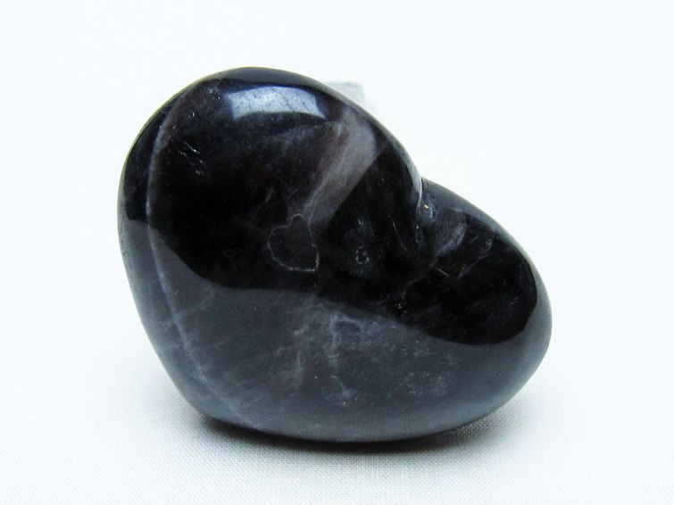 モリオン 置物 ハート 黒水晶 一点物 145-1948