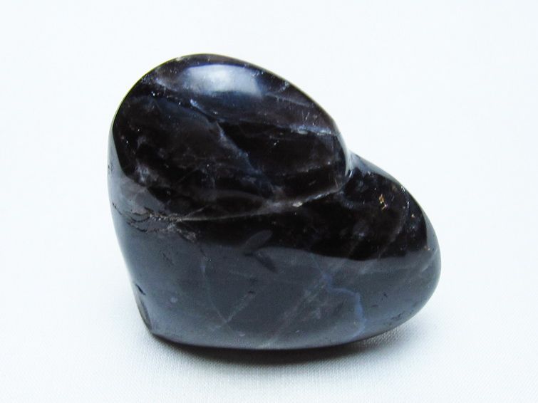 モリオン 置物 ハート 黒水晶 一点物 145-1969