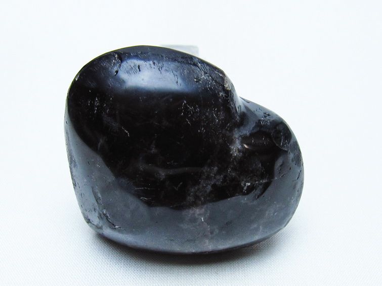 モリオン 置物 ハート 黒水晶 一点物 145-1973