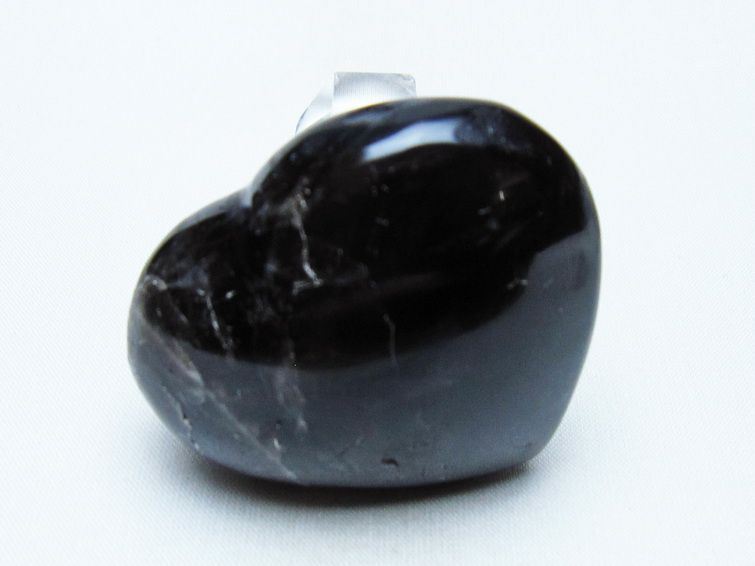 モリオン 置物 ハート 黒水晶 一点物 145-1975