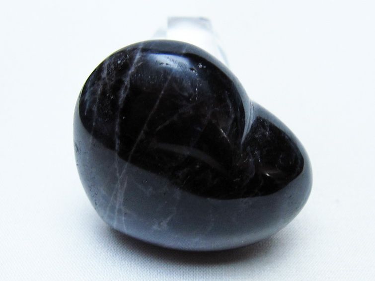 モリオン 置物 ハート 黒水晶 一点物 145-1987
