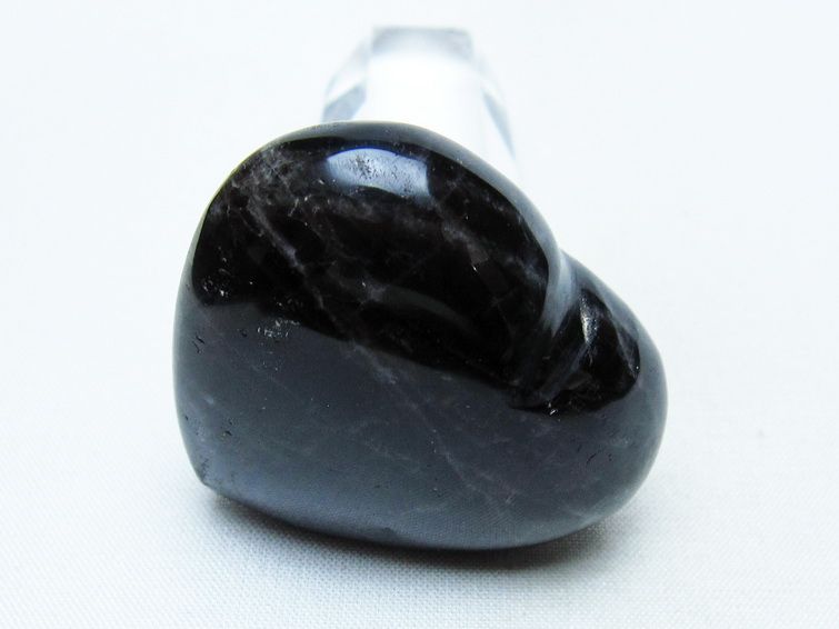 モリオン 置物 ハート 黒水晶 一点物 145-2015