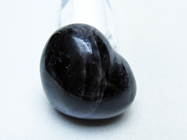 モリオン 置物 ハート 黒水晶 一点物 145-2023