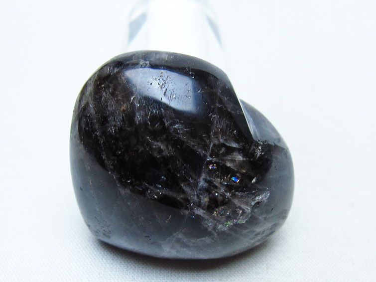 モリオン 置物 ハート 黒水晶 一点物 145-2032
