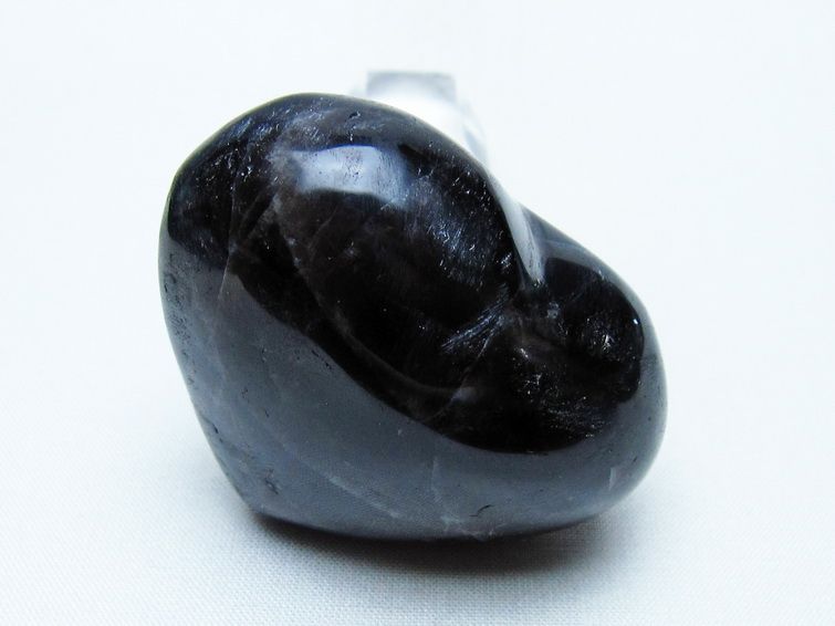 モリオン 置物 ハート 黒水晶 一点物 145-2047